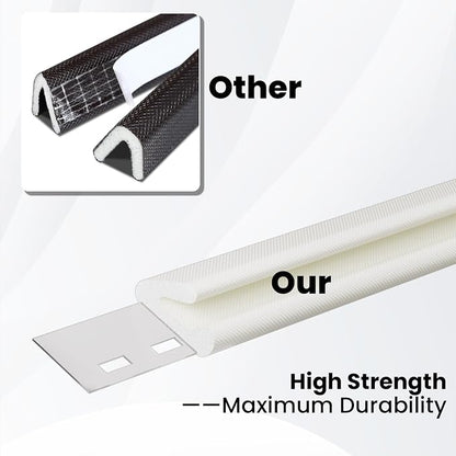 V Shape Foam Weather Stripping Door Frame Seal Strip 2Pcs×26FT Black, Draft - Image 4