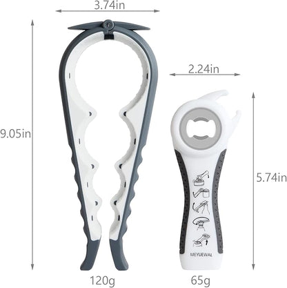 Jar Opener Bottle Opener for Weak Hands, 5-in-1 Multi-Function Can Opener - Image 2