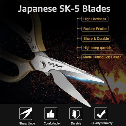ONEBOM 2 Pack Kitchen Shears - Image 2