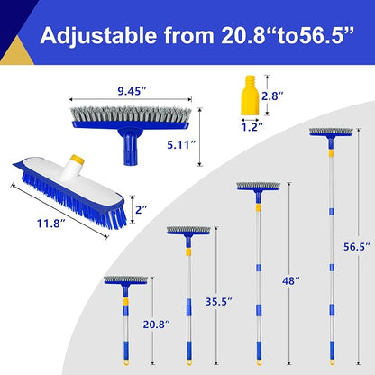 ITTAHO 12" Wide Floor Scrub and Grout Brush Set - Image 5