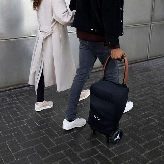 Silver Cross Jet 5 - Full Size TSA Approved Infant & Toddler Travel Stroller - Lightweight, Compact & Easy to Fold, with All-Terrain Wheels and One Hand Full Flat Recline (Almond White)