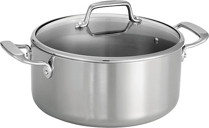 Tramontina Tri-Ply Clad Stainless Steel 5-Quart Dutch Oven Pot by Tramontina
