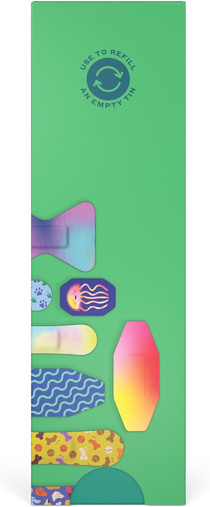 Welly Bandage Family Pack | Adhesive Flexible Fabric & Waterproof Bandages | Assorted Shapes and Patterns for Minor Cuts, Scrapes, and Wounds - 80 Count