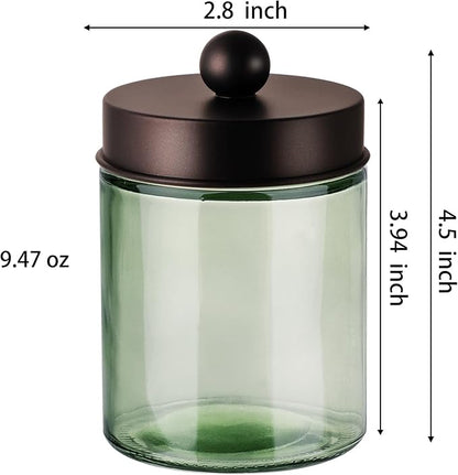 3 Pack Apothecary Jar Canisters Bathroom Vanity Organizer - Image 7