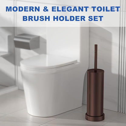 Toilet Brush and Holder Set: 304 Stainless Steel Heavy Duty Toilet Bowl Brush - Image 7