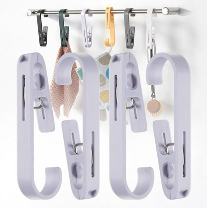 iBetterLife 4Pcs Laundry Hooks Hanging Clips Heavy Duty Outdoor Clothes Pins by iBetterLife