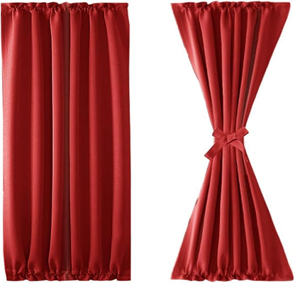 DWCN French Door Curtains – Rod Pocket Thermal Blackout Curtain - Image 7