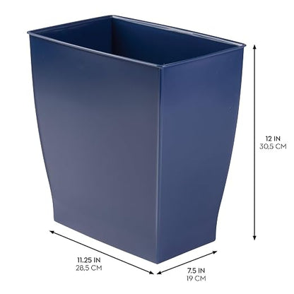 iDesign Small Rectangular Bathroom Trash Cans - Image 3