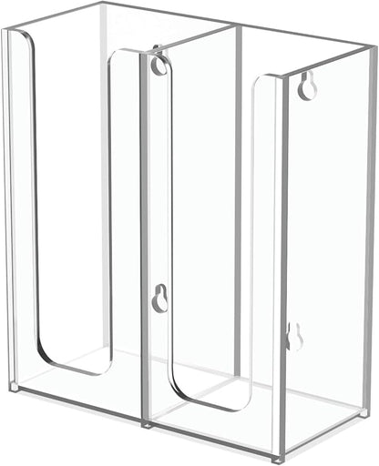 Richboom Acrylic Coffee Cup and Lid Storage Organizer Holder, 2 Compartments by Richboom