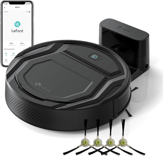 Lefant Robot Vacuum Cleaner, 120 Mins Runtime, Compact Design, Low Noise by Lefant