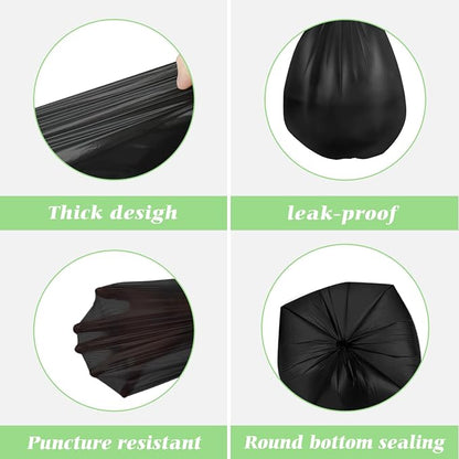 5 Gallon 180 Counts Small Strong Trash Bags Garbage Bags by RayPard, fit 18-20 - Image 4