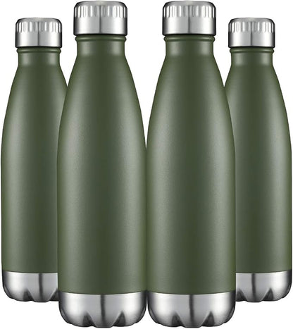 HASLE OUTFITTERS 17oz Stainless Steel Water Bottles Bulk, Vacuum Insulated by HASLEOUTFITTERS