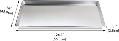 New Star Foodservice Commercial-Grade 18-Gauge Aluminum Sheet Pan/Bun Pan XL - Image 2