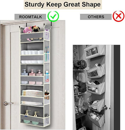 Over The Door Organizer 5-Shelves and 10 Side Pockets, Over The Door Storage - Image 3