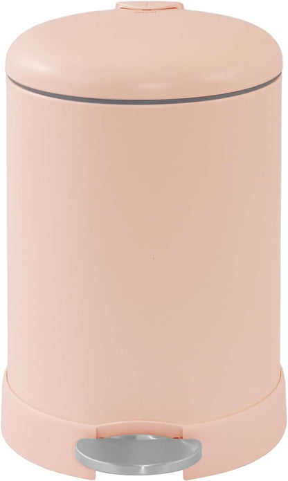 Glad Small Trash Can, 1.2 Gallon | Round Stainless Steel Garbage Bin - Image 7