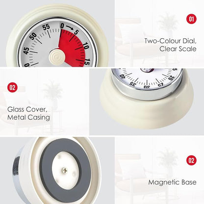 Visual Timer, Teeloray 60-Minute Countdown Timer, Kitchen Timer - Image 6