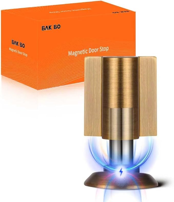 Bak Bo Magnetic Door Stoppers 4 Pack Bottom of Door Holder Keep Door Open No by BakBoHardware