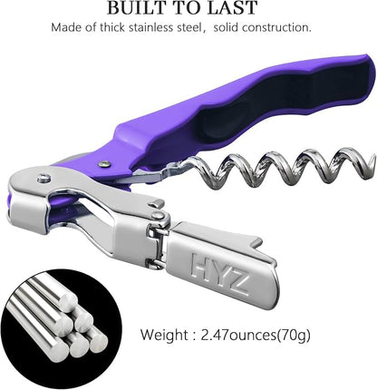 HYZ 2-Pack Wine Opener Waiter Corkscrew, Professional Wine Key - Image 6