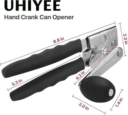 Commercial Can Opener, UHIYEE Hand Crank Can Opener Manual Heavy Duty - Image 7