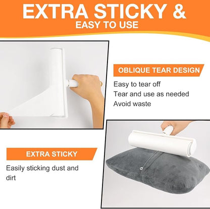 Large Lint Roller Pet Hair Remover 270 Adhesive Sheets Rollers 9.45 Extra - Image 2