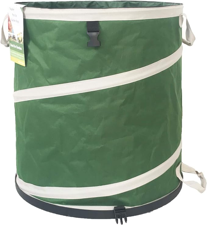 16-Gallon Collapsible Trash Can Hard-Shell Bottom Yard Garden Bag by TespherCreationsforYardWorkLawnsCarePatioGardeningOutdoorCampingandRVTrips