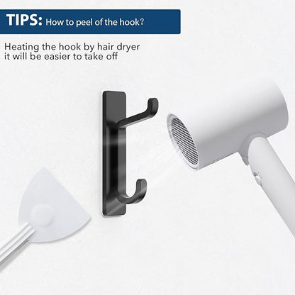 Wall Hooks for Coat and Towel: 13LB Adhesive Door Hanger Stick on - Image 7