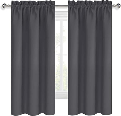 DWCN Blackout Curtains for Bedroom 63 Inch Length 2 Panels Set, Solid Thermal - Image 9