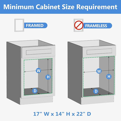 ROOMTEC 2 Tier Individual Pull Out Cabinet Organizer 16½"W x 21½"D, Slide Out - Image 4