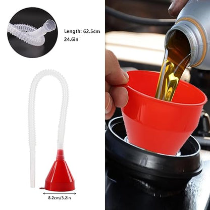 8 Pcs Oil Funnels for Automotive Use, Automotive Funnels Set, Plastic Funnel Set - Image 5
