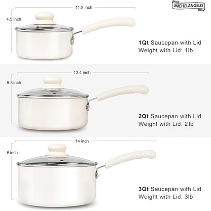MICHELANGELO Nonstick Saucepan - Image 7