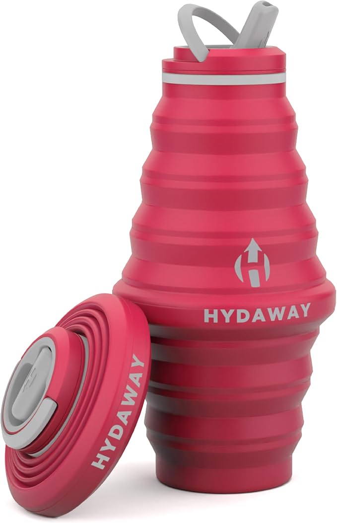 HYDAWAY 25oz Collapsible Water Bottle - BPA-Free, Leakproof, Lightweight, and Space-Saving - Perfect for Hiking, Travel, and All-Day Hydration