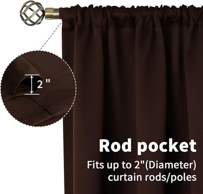 BGment Brown Kitchen Curtains 36 INES Long - Image 5
