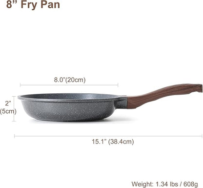 SENSARTE Nonstick Frying Pan Skillet, Swiss Granite Coating Omelette Pan - Image 7