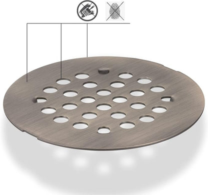 rrajj 4-1/4 Inch Round Snap-in Shower Floor Drain Cover Replacement Cover - Image 3