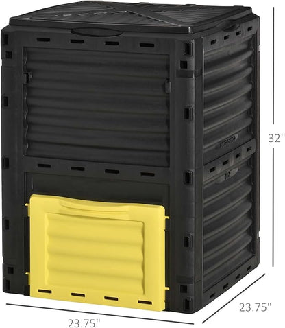Outsunny Garden Compost Bin 80 Gallon Outdoor Large Capacity Composter Fast - Image 7