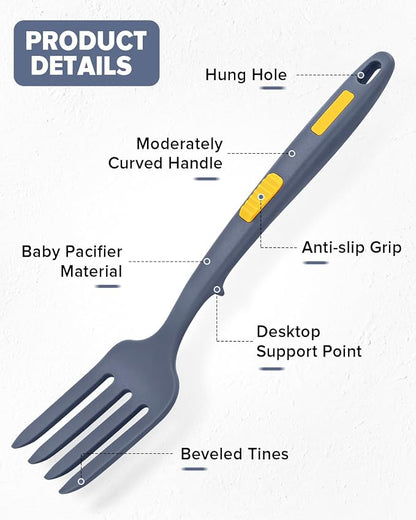 Silicone Flexible Long Handler, 11.6 Inch Heat Resistant Cooking Tool, Non - Image 3