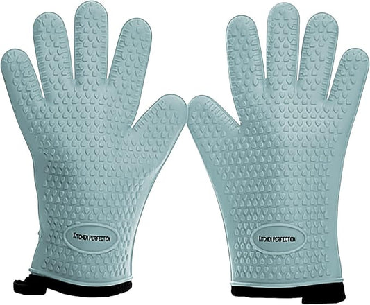 KITCHEN PERFECTION XL Silicone Smoker Oven Gloves by Kitchenperfection