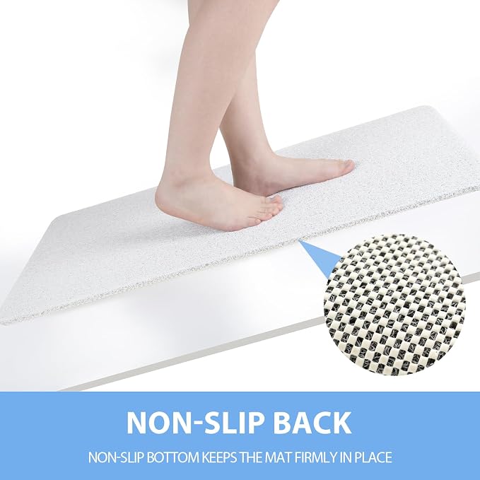 Non-Slip Bathtub Mat, Anti Slip Shower Mat, Fast Drying Bathtub Mats, Foot - Image 3