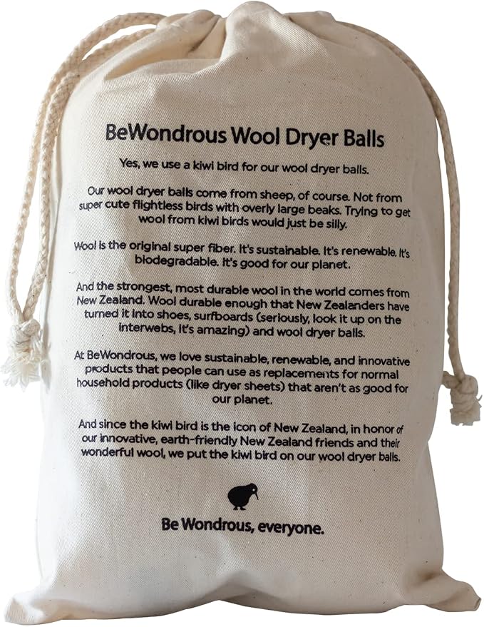 Wool Dryer Balls XL, 100% New Zealand Organic Wool - Image 7