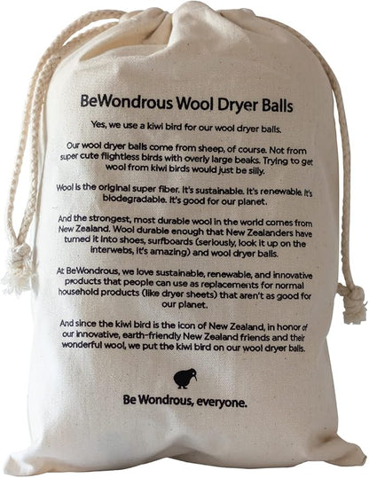 Wool Dryer Balls XL, 100% New Zealand Organic Wool - Image 7