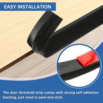 Vinyl Door Threshold Flooring Transition Strip Self Adhesive Carpet Edging Strip - Image 3