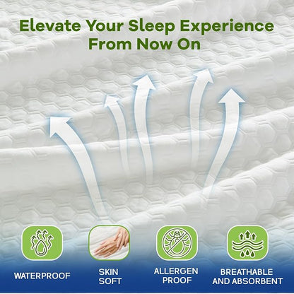 Luxury Queen Size Tencel Waterproof Mattress Protector Deep Pocket - Image 4
