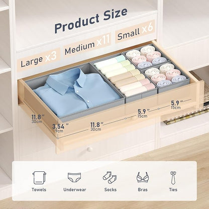 DIMJ Drawer Organizer Clothes - Image 2