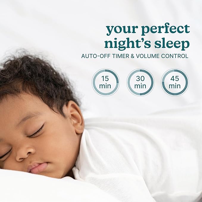 Homedics Rejuvenate Traveler White Noise Sound Machine, Portable Sound Machine with 4 Relaxing Sounds for Travel, Home, Nursery and Office, Auto Off Timer