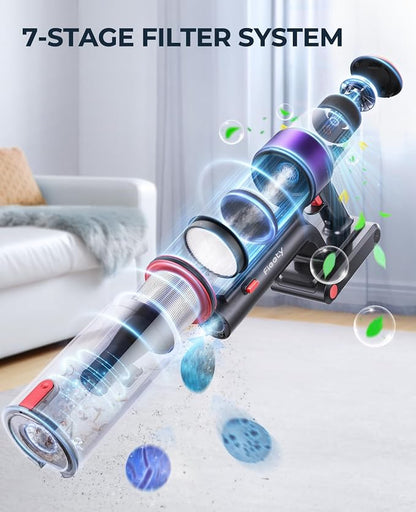 Fieety Cordless Vacuum Cleaner, 550W 45KPA Cordless Stick Vacuum Cleaner - Image 6