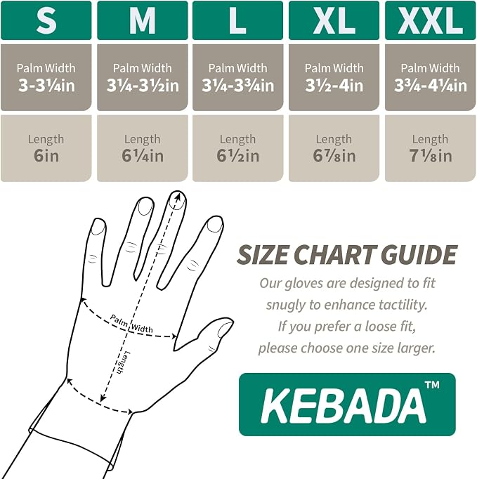 Kebada W2 Work Gloves for Men and Women, Nitrile Coated Working Gloves for - Image 6