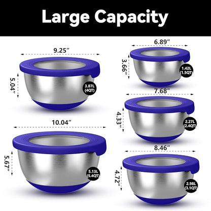 KITEISCAT Stainless Steel Mixing Bowls - Image 2