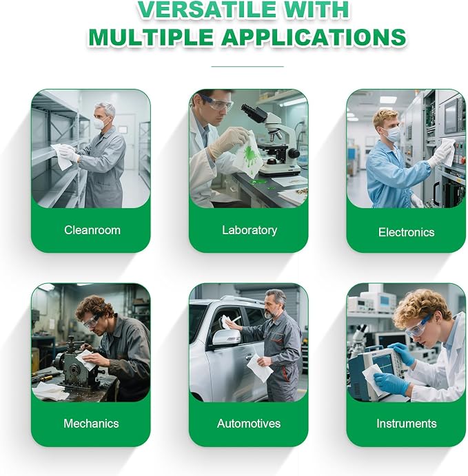 Cleanroom Wipes 6"x6" Lint Free Wipes - Image 8