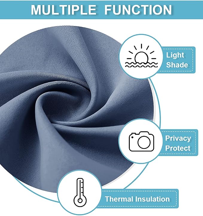 RYB HOME Small Curtains for Door Windows - Image 6