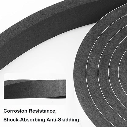 2 Rolls Weather Stripping Door Seal, Adhesive Closed Cell Weather Strip… - Image 5